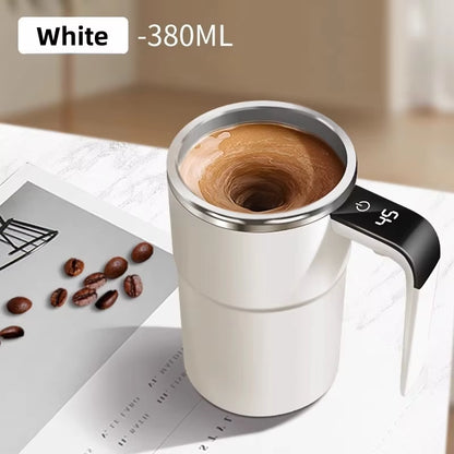 New USB Rechargeable Automatic Magnetic Cup Electric Coffee Self Mixing Mug IP67 Waterproof Food Safe 380ML Coffee Mug for Tea