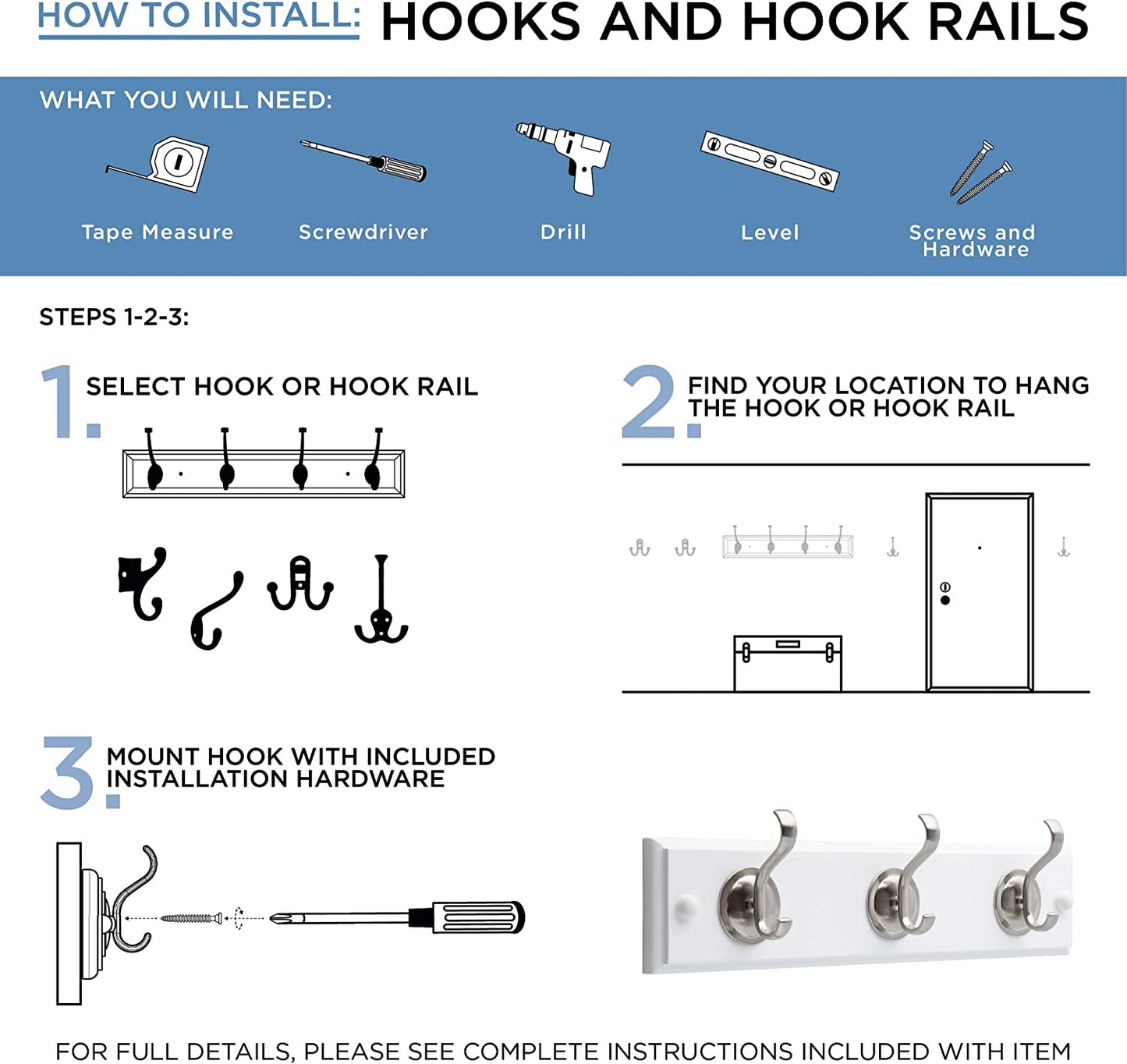 B59103Z-CHR-C Single Prong Robe Hook, Polished Chrome