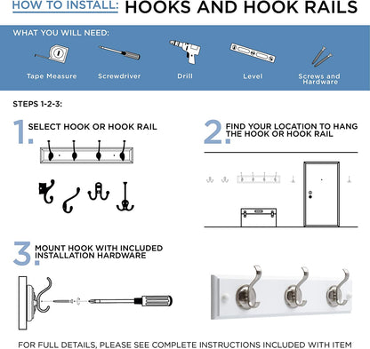 B59103Z-CHR-C Single Prong Robe Hook, Polished Chrome