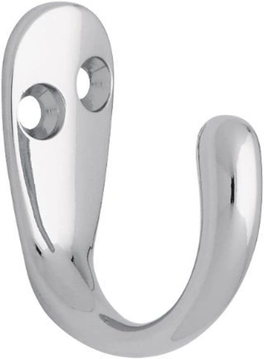 B59103Z-CHR-C Single Prong Robe Hook, Polished Chrome