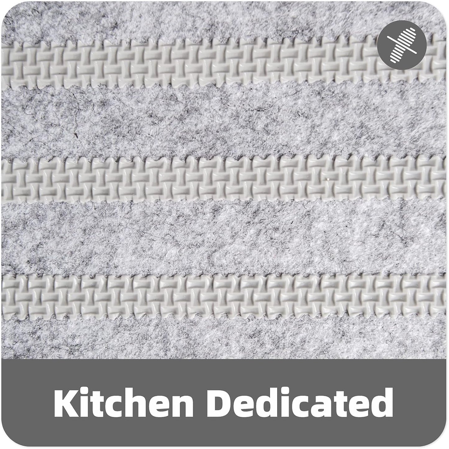 Color G Kitchen Rugs, [17"X29"+17"X79"] Kitchen Rug Set 2 Piece, Kitchen Runner Rug Kitchen Rugs and Mats Non Skid Washable Kitchen Floor Sink Mat, Comfort Standing Kitchen Rugs, Grey