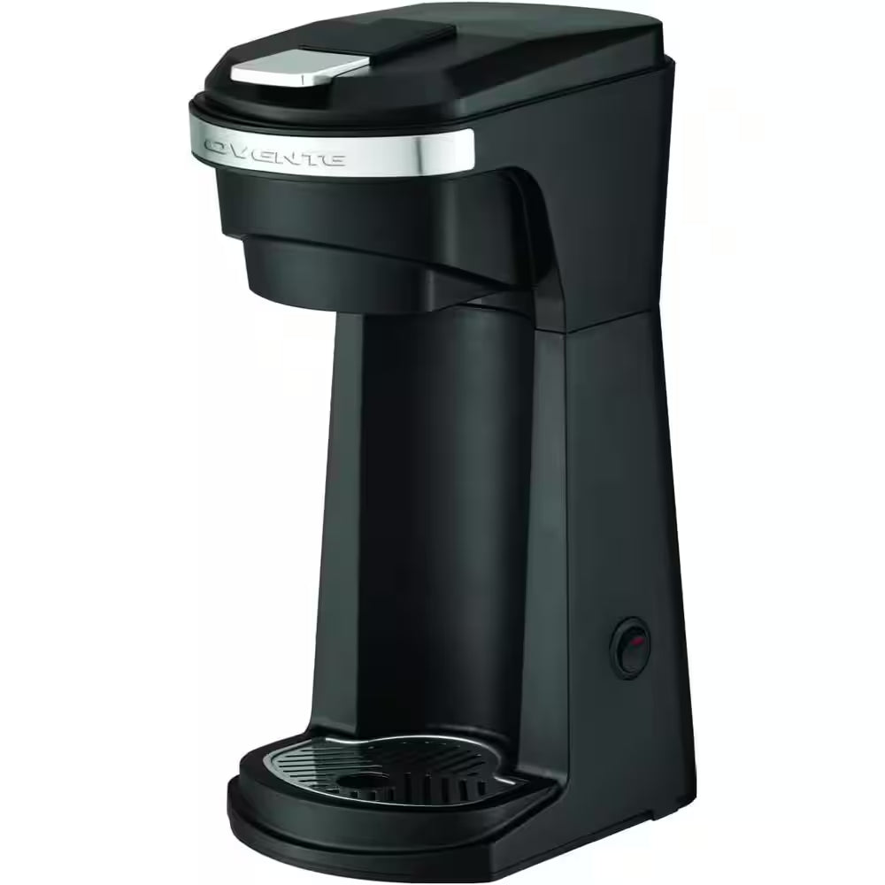 1-Cup 2 In. 1 Single Serve Coffee Maker-Automatic Compact Mini 2-Way Espresso Machine Black CMK42B